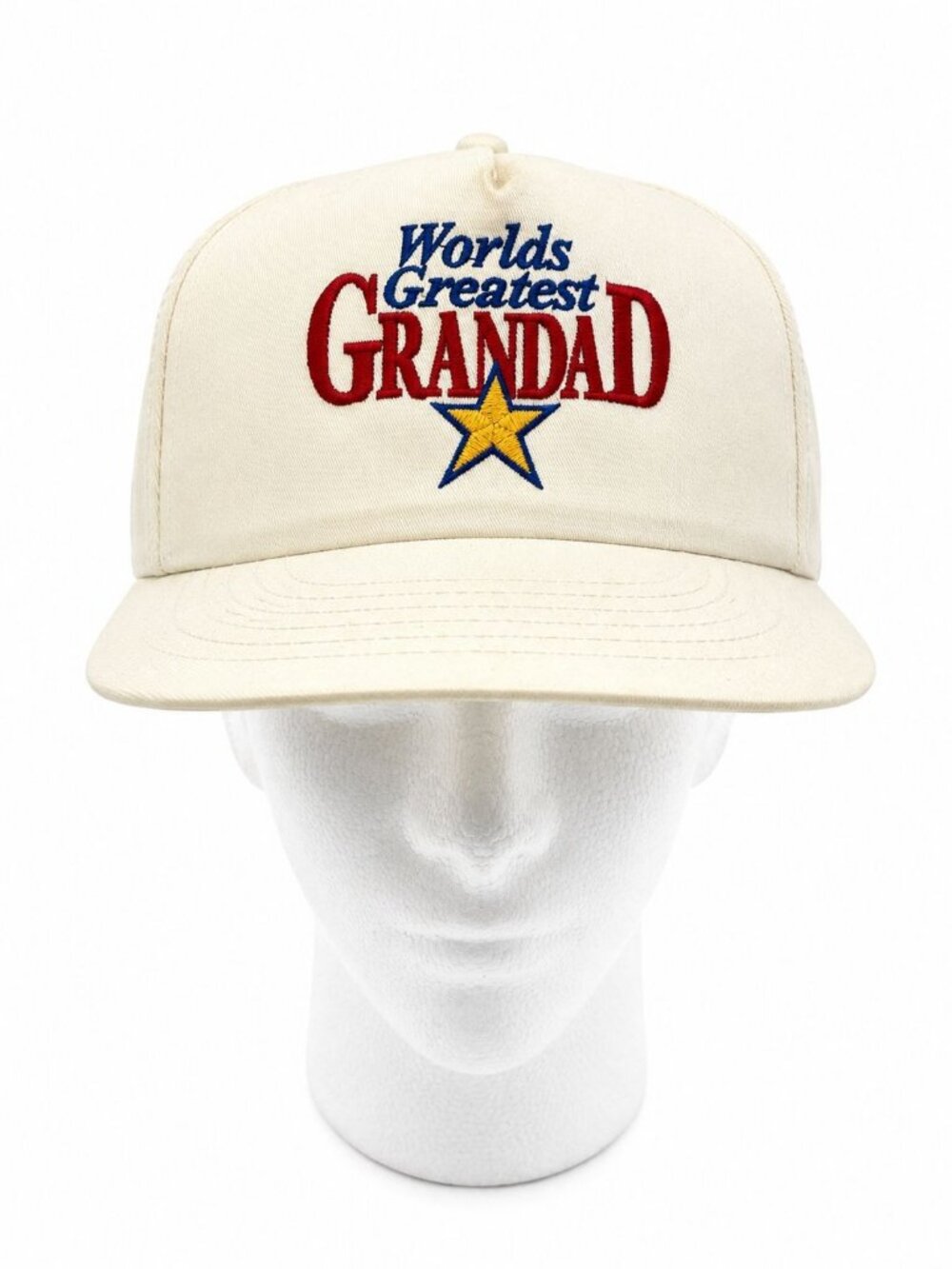 Signatures Mens Worlds Greatest Grandad Trucker Hat Cream Mesh Snapback